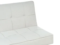 Divano letto 3 posti ROXEN Tessuto Beige chiaro