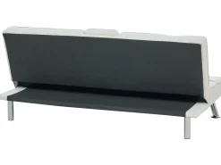 Divano letto 3 posti ROXEN Tessuto Beige chiaro