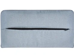 Divano letto 3 posti ROXEN Tessuto Grigio chiaro
