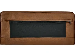 Divano letto 3 posti ROXEN Pelle sintetica Marrone dorato