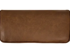 Divano letto 3 posti ROXEN Pelle sintetica Marrone dorato