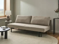 Divano letto 3 posti ROYKKA Tessuto Beige