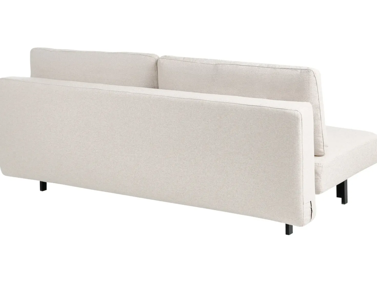 Divano letto 3 posti ROYKKA Tessuto Bianco sporco