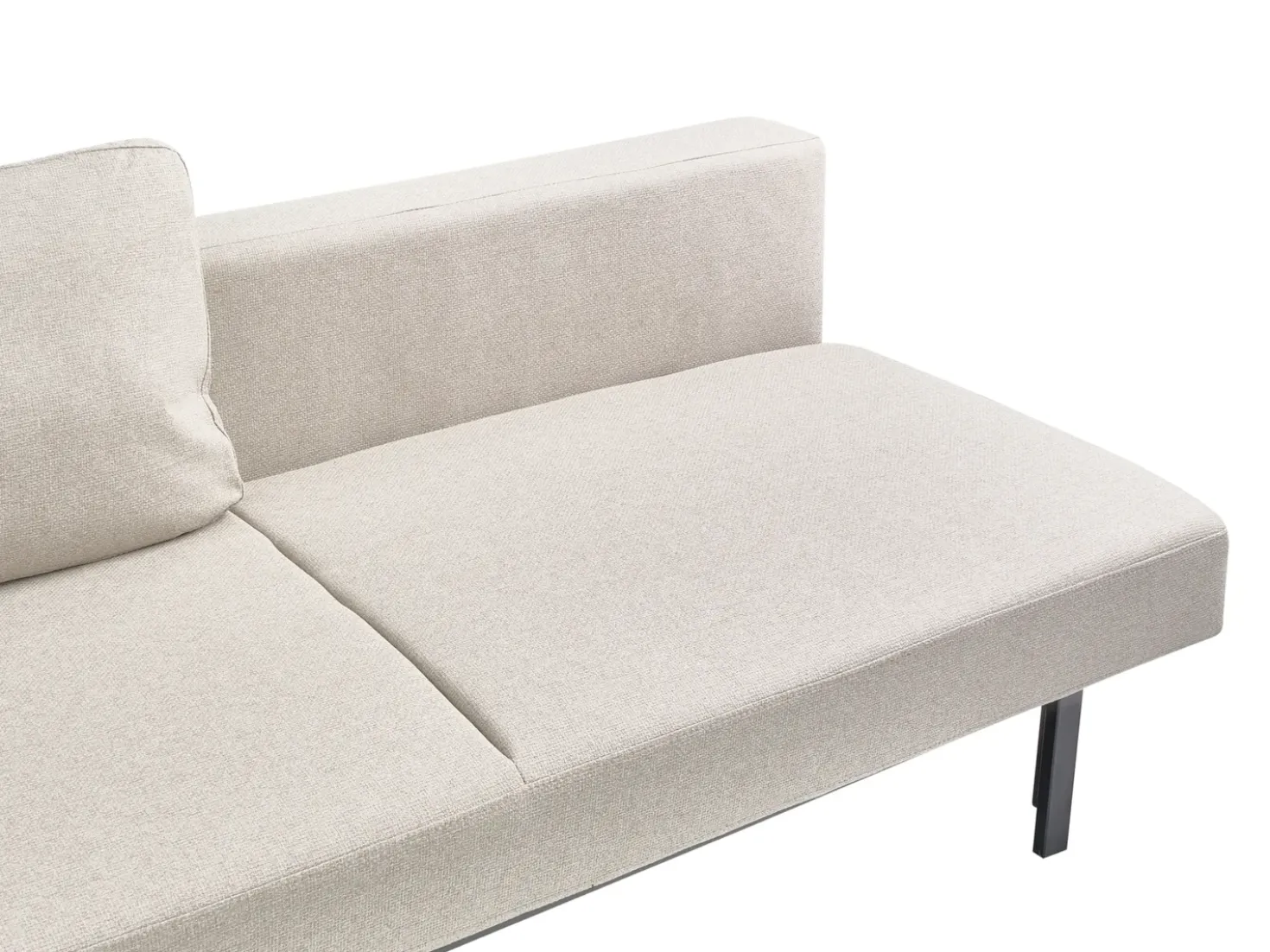 Divano letto 3 posti ROYKKA Tessuto Bianco sporco