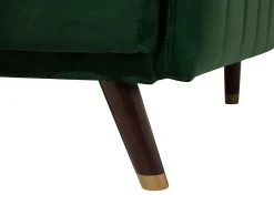 Divano letto 3 posti SENJA Velluto Verde smeraldo