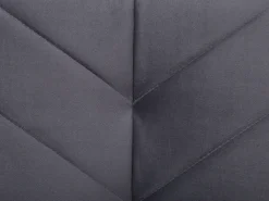 Divano letto 3 posti SENJA Velluto Grigio
