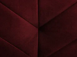 Divano letto 3 posti SENJA Velluto Rosso scuro