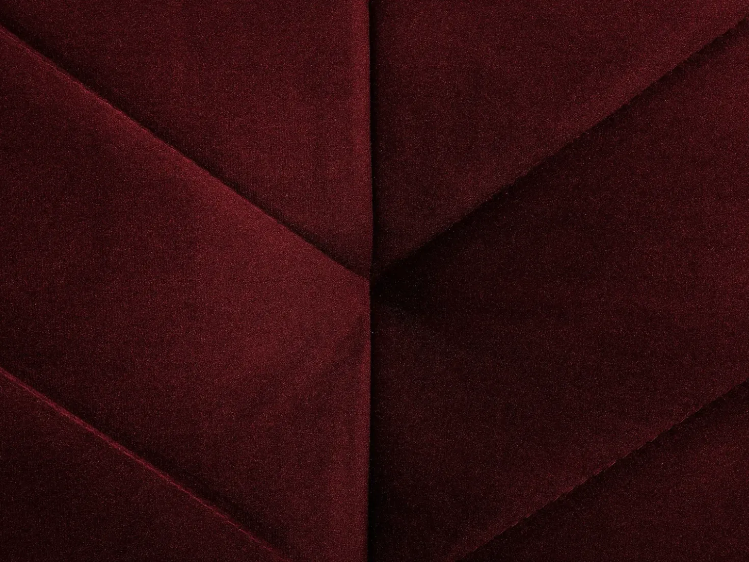 Divano letto 3 posti SENJA Velluto Rosso scuro