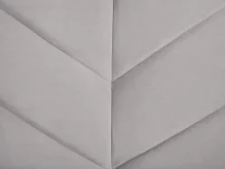 Divano letto 3 posti SENJA Velluto Grigio chiaro