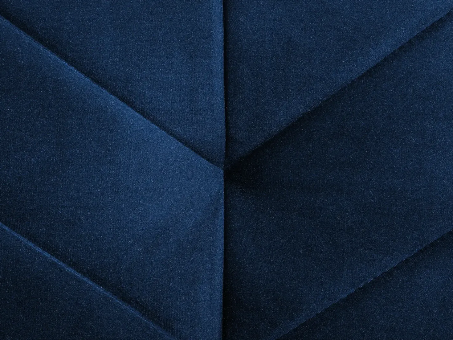 Divano letto 3 posti SENJA Velluto Blu marino