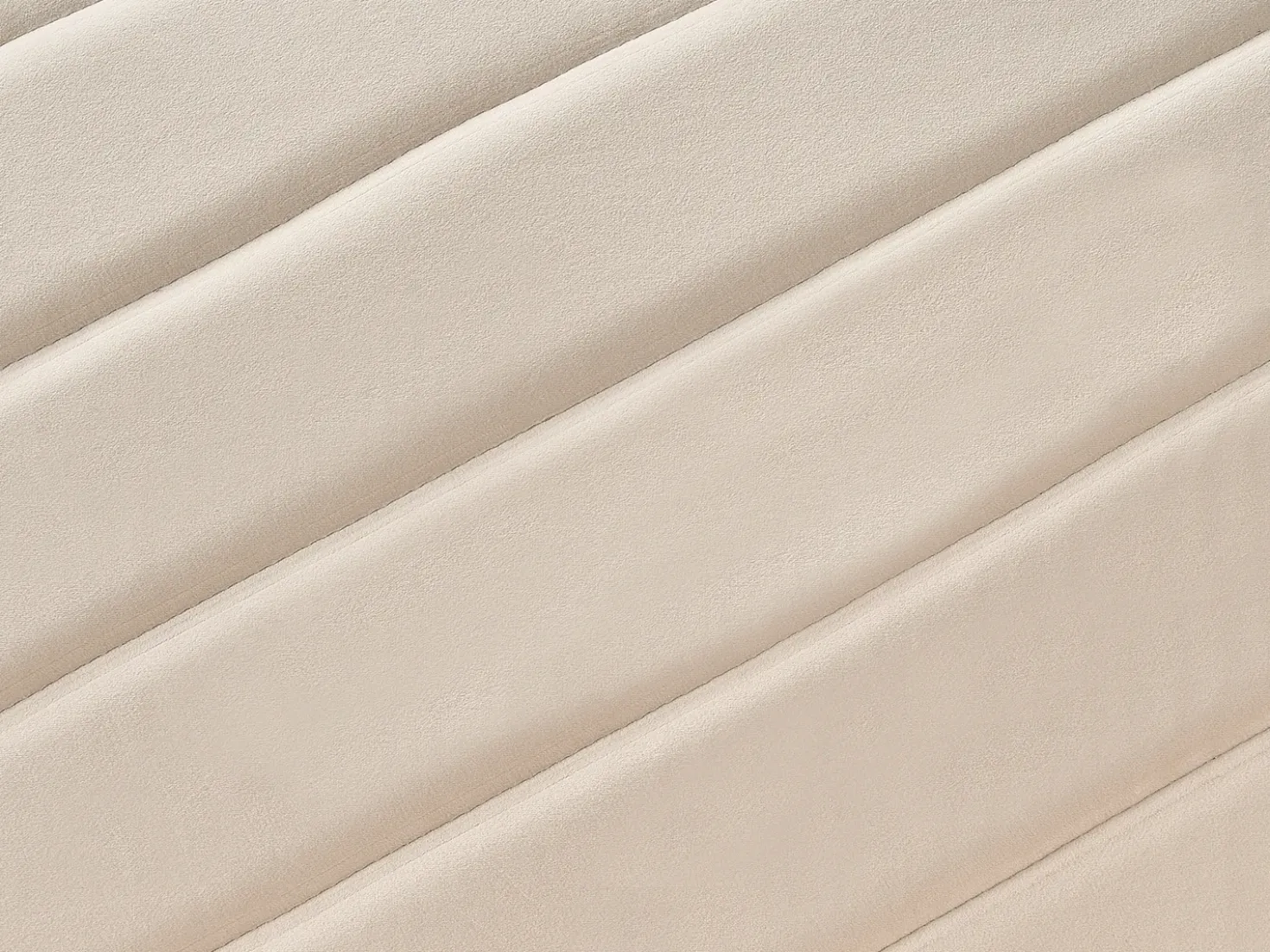Divano letto 3 posti SENJA Velluto Beige