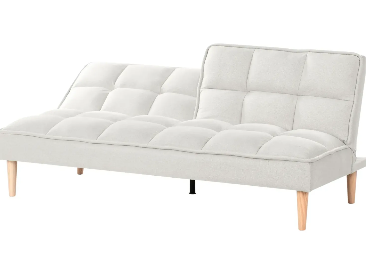 Divano letto 3 posti SILJAN Tessuto Bianco sporco