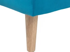 Divano letto 3 posti SILJAN Tessuto Blu oltremare