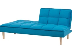 Divano letto 3 posti SILJAN Tessuto Blu oltremare