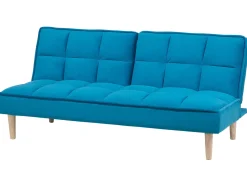 Divano letto 3 posti SILJAN Tessuto Blu oltremare