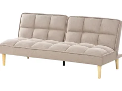 Divano letto 3 posti SILJAN Tessuto Marrone chiaro