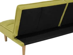 Divano letto 3 posti SILJAN Tessuto Verde oliva