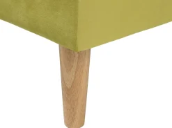Divano letto 3 posti SILJAN Tessuto Verde oliva
