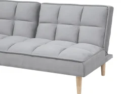 Divano letto 3 posti SILJAN Tessuto Grigio chiaro Grigio
