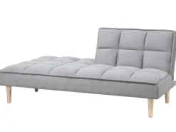 Divano letto 3 posti SILJAN Tessuto Grigio chiaro Grigio