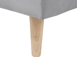 Divano letto 3 posti SILJAN Tessuto Grigio chiaro Grigio