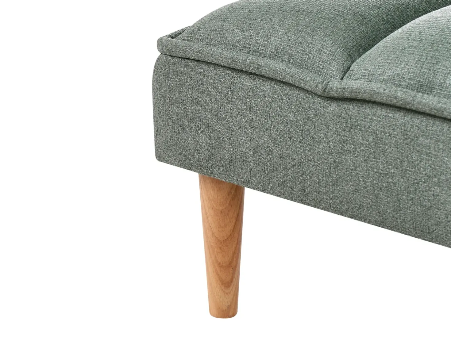 Divano letto 3 posti SILJAN Tessuto Verde chiaro