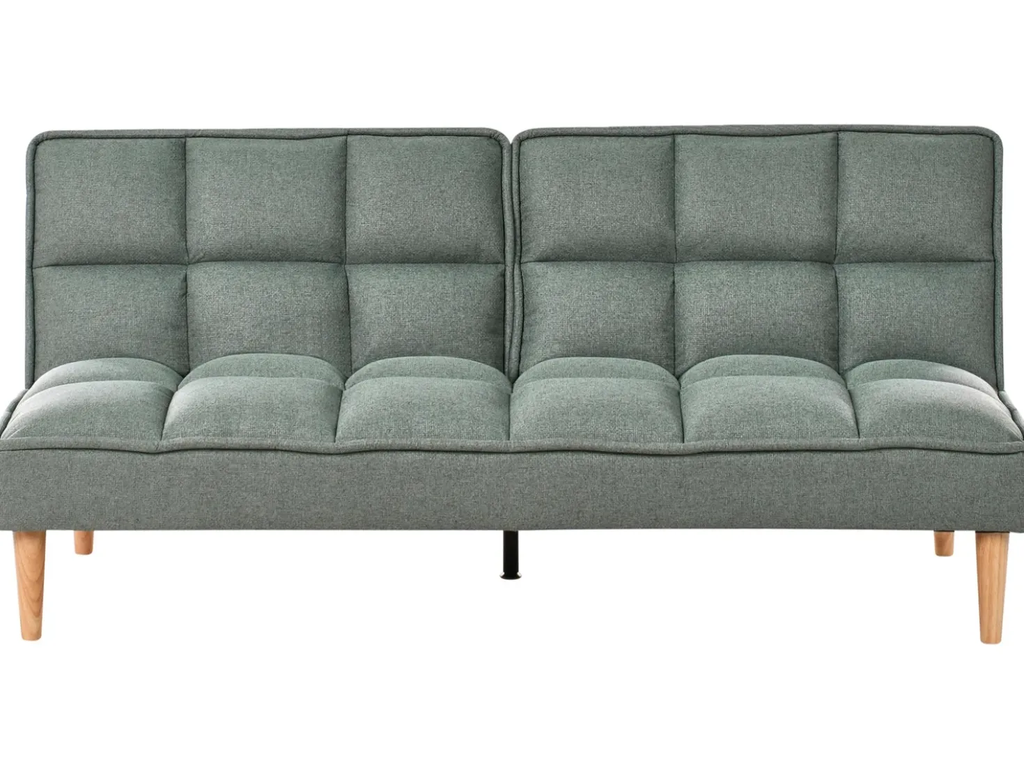 Divano letto 3 posti SILJAN Tessuto Verde chiaro