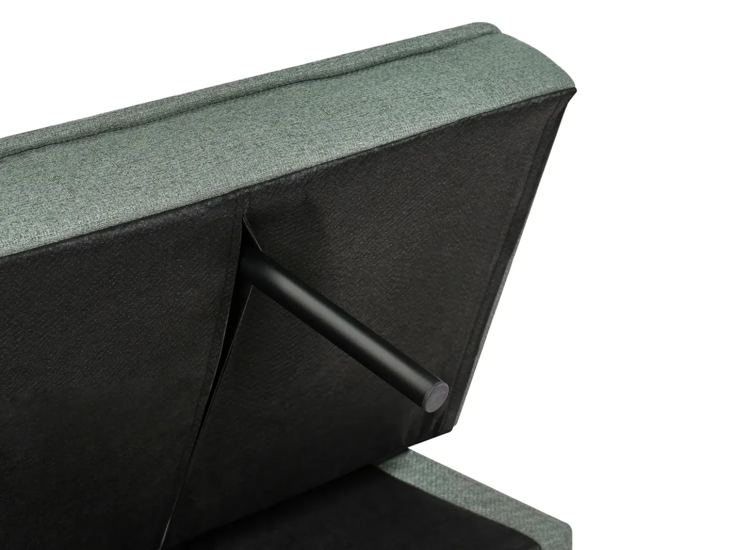 Divano letto 3 posti SILJAN Tessuto Verde chiaro