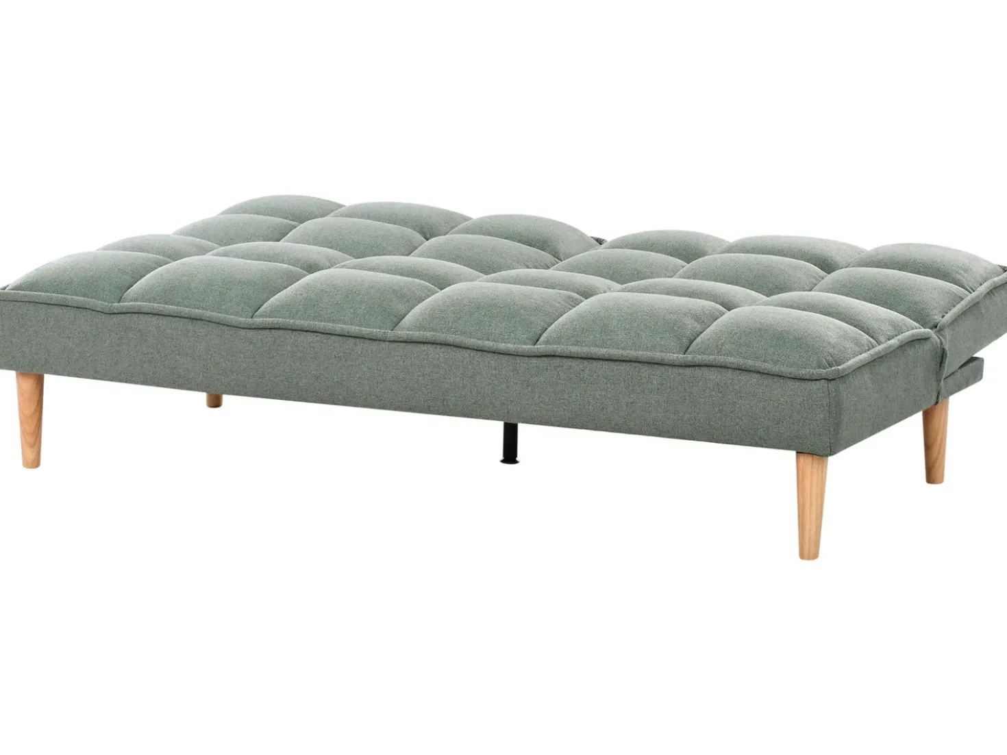 Divano letto 3 posti SILJAN Tessuto Verde chiaro