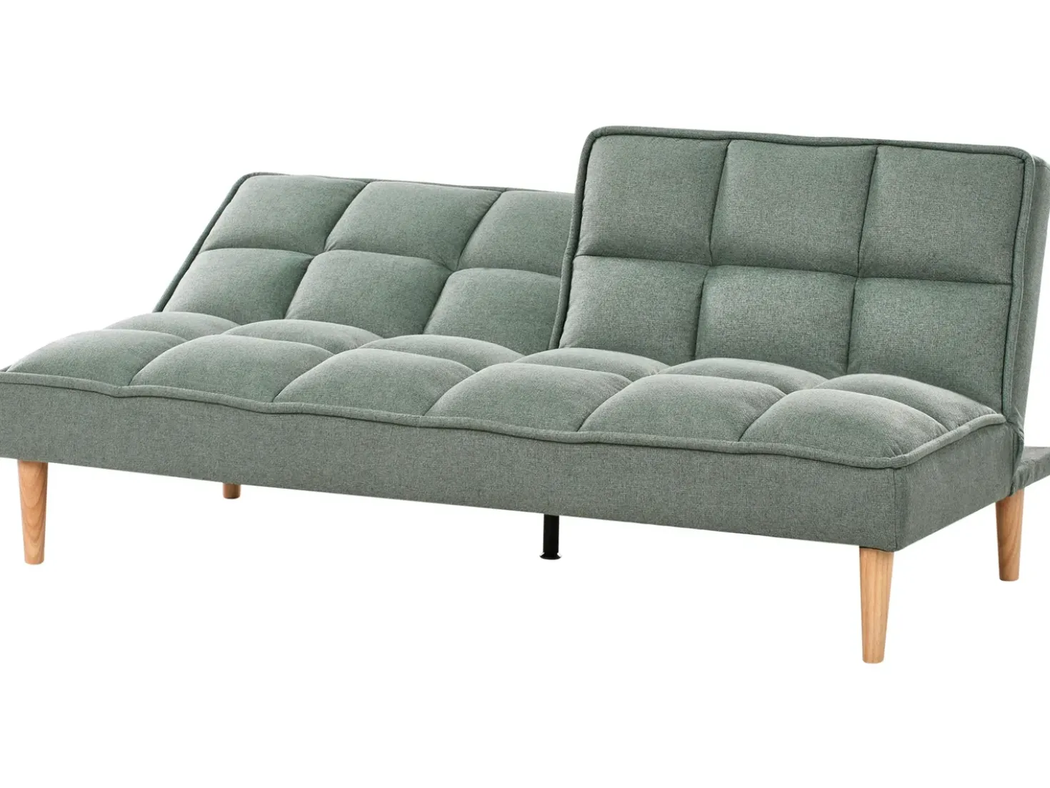 Divano letto 3 posti SILJAN Tessuto Verde chiaro