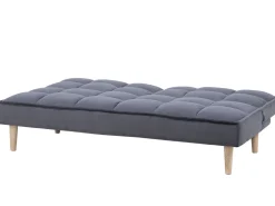 Divano letto 3 posti SILJAN Tessuto Grigio scuro