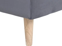 Divano letto 3 posti SILJAN Tessuto Grigio scuro