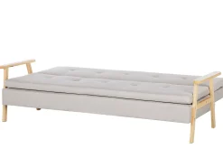 Divano letto 3 posti TJORN Tessuto Beige
