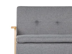 Divano letto 3 posti TJORN Tessuto Grigio chiaro