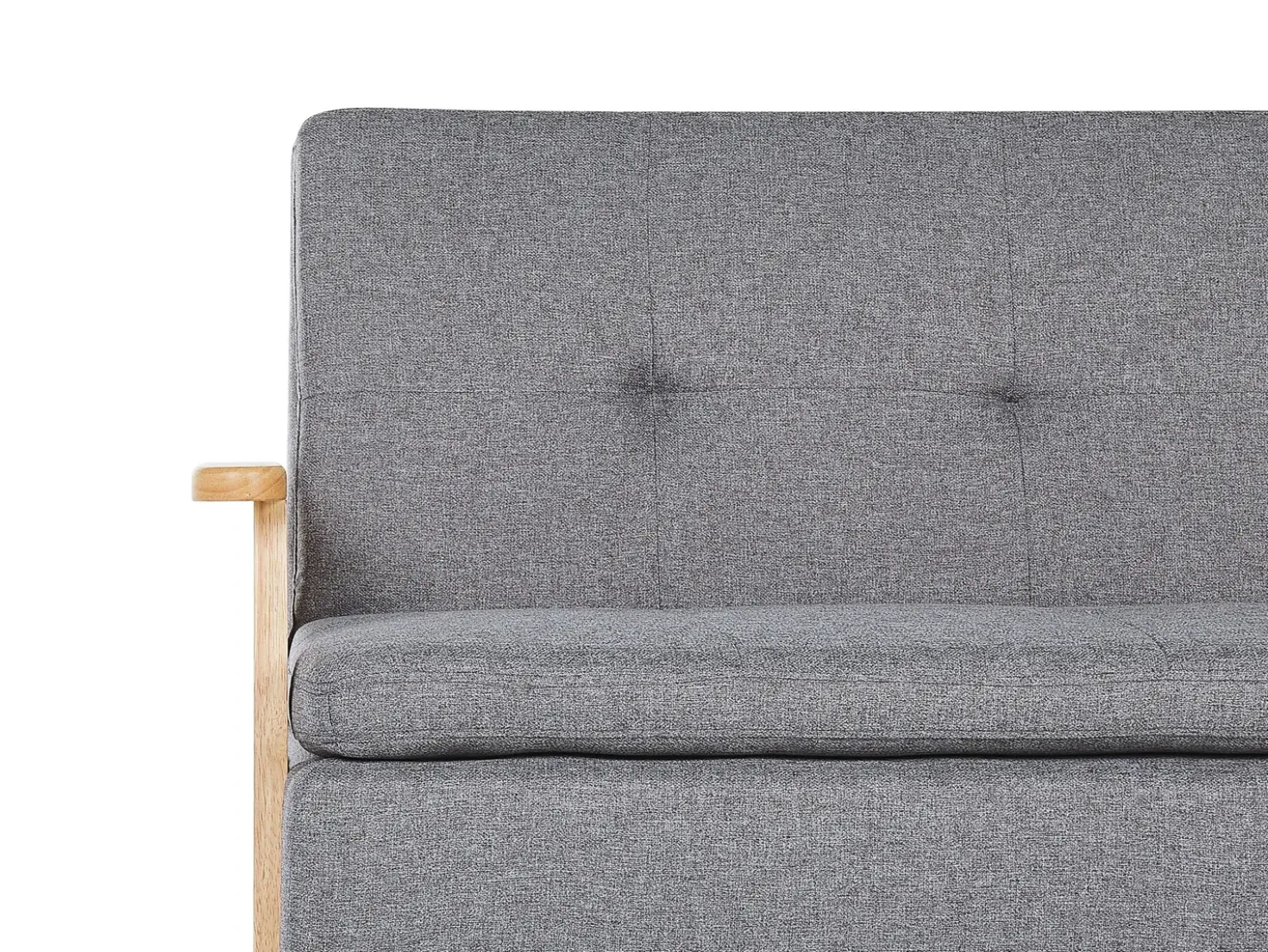Divano letto 3 posti TJORN Tessuto Grigio chiaro