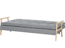 Divano letto 3 posti TJORN Tessuto Grigio chiaro