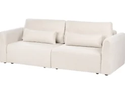 Divano letto 3 posti VAXHOLM Bouclé Beige chiaro con contenitore