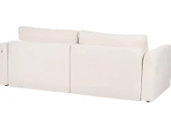 Divano letto 3 posti VAXHOLM Bouclé Beige chiaro con contenitore