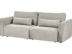 Divano letto 3 posti VAXHOLM Tessuto Grigio con contenitore