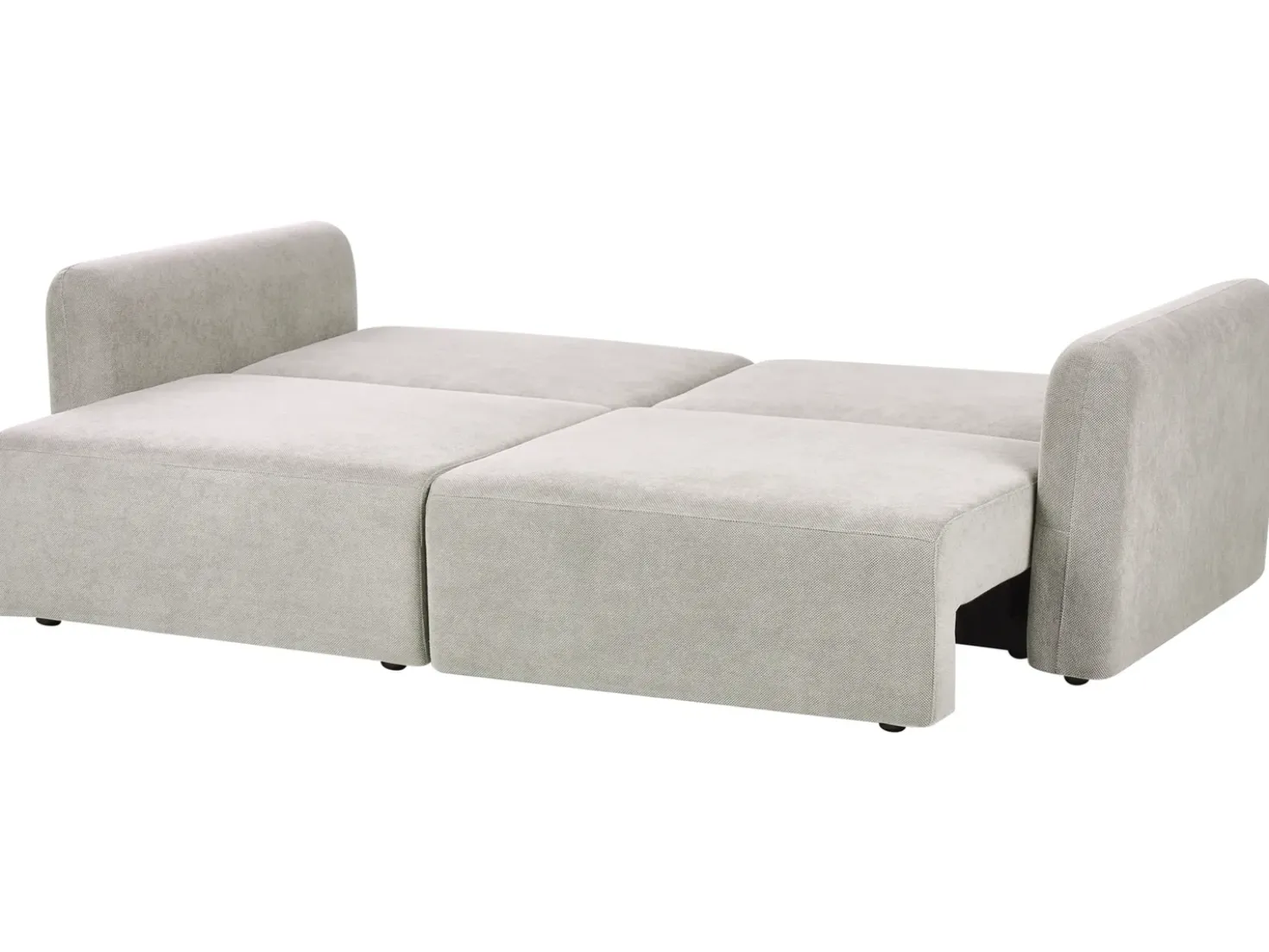Divano letto 3 posti VAXHOLM Tessuto Grigio con contenitore