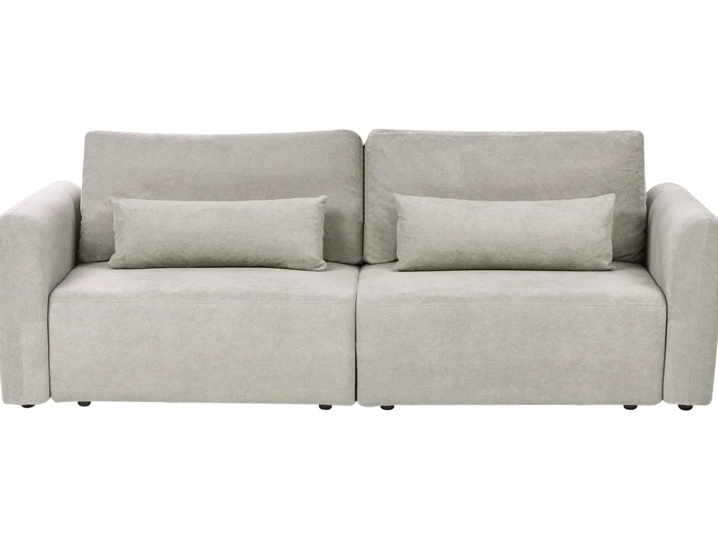 Divano letto 3 posti VAXHOLM Tessuto Grigio con contenitore