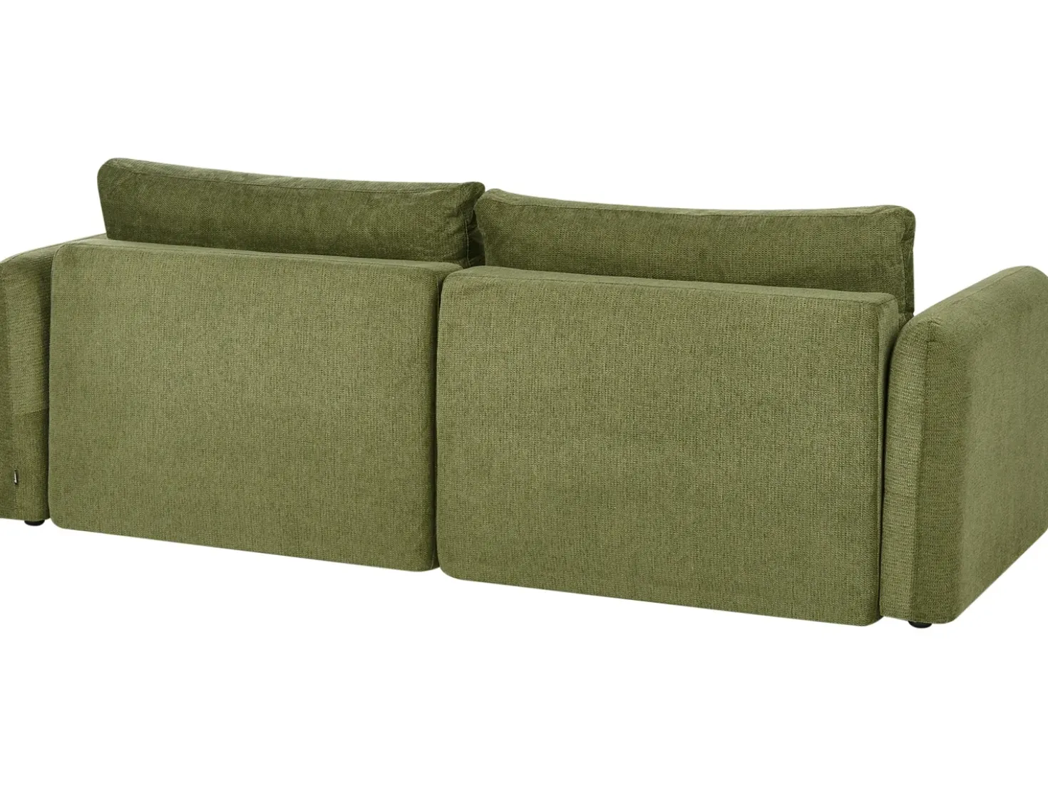 Divano letto 3 posti VAXHOLM Tessuto Verde con contenitore