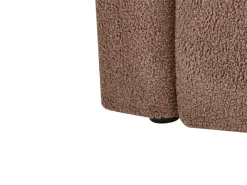 Divano letto 3 posti VAXHOLM Bouclé Marrone con contenitore