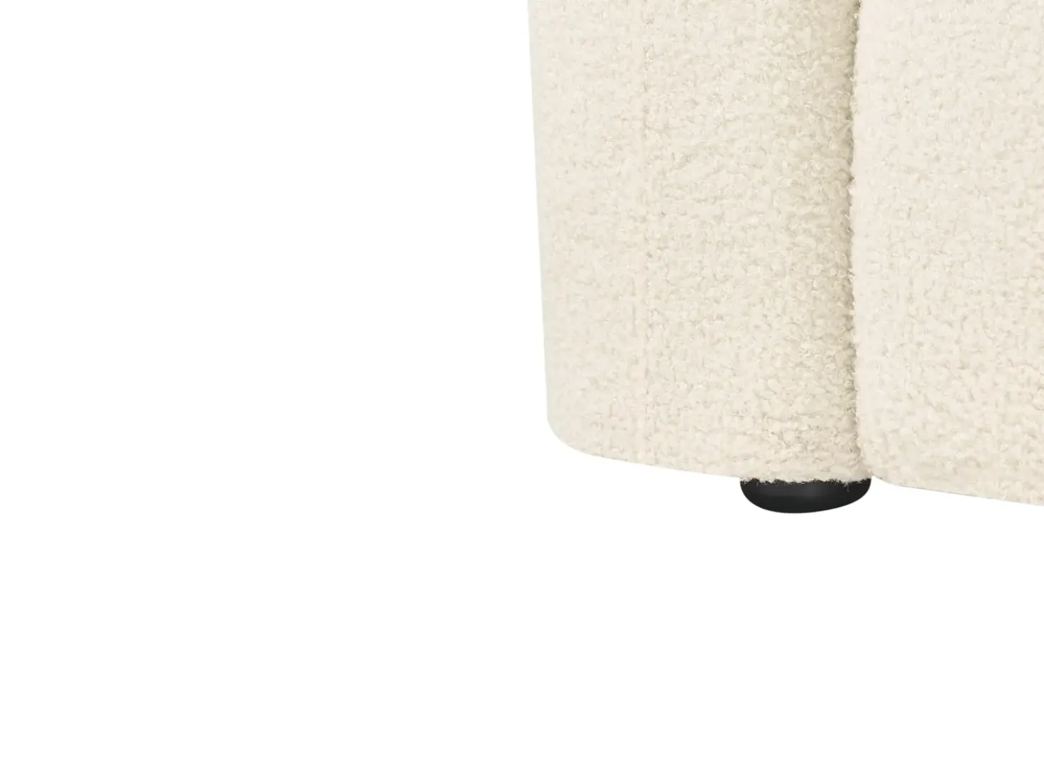 Divano letto 3 posti VAXHOLM Bouclé Bianco sporco con contenitore