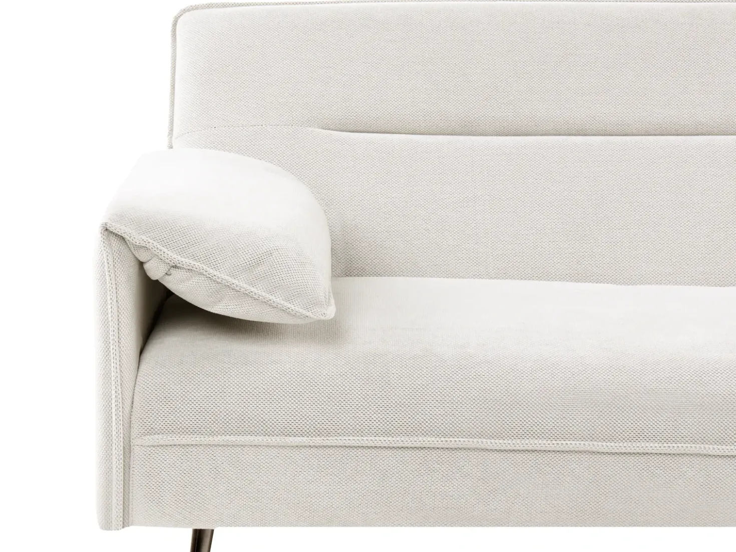 Divano letto 3 posti VAYLA Tessuto Bianco sporco