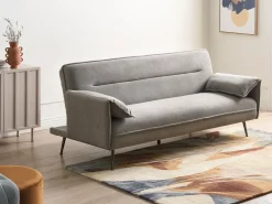 Divano letto 3 posti VAYLA Tessuto Grigio