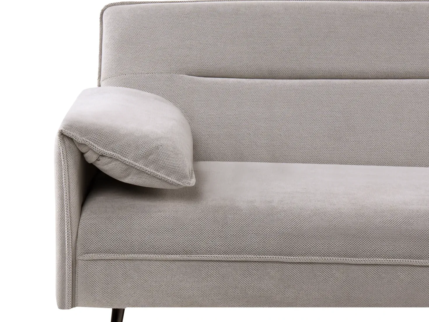 Divano letto 3 posti VAYLA Tessuto Grigio