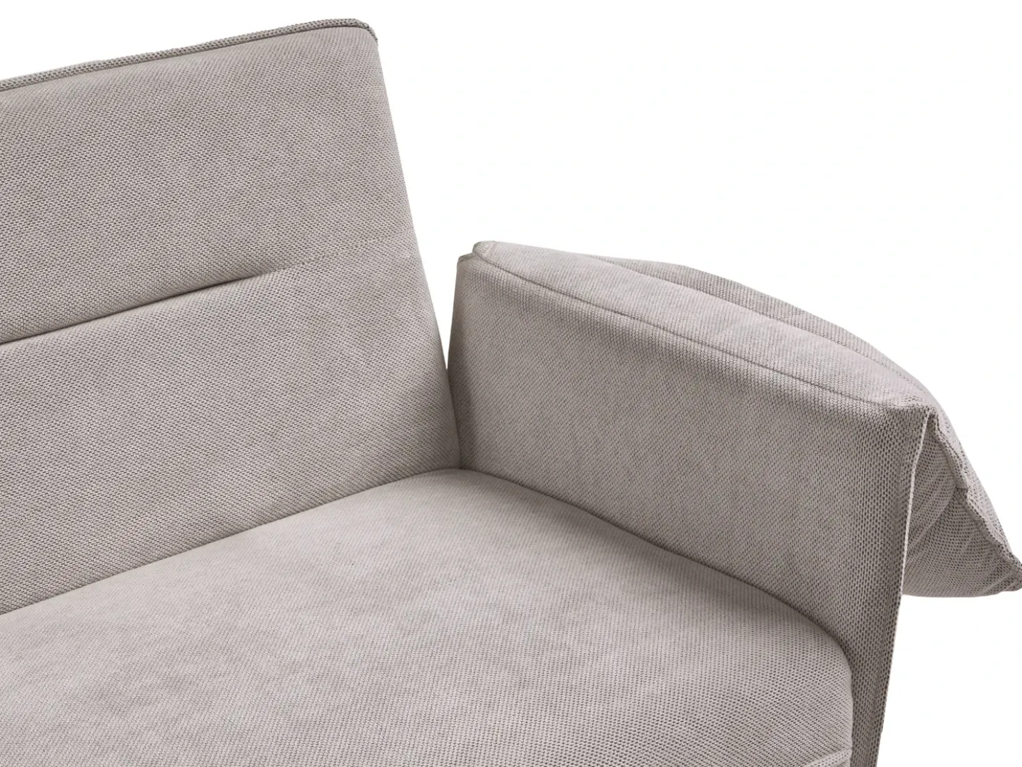Divano letto 3 posti VAYLA Tessuto Grigio