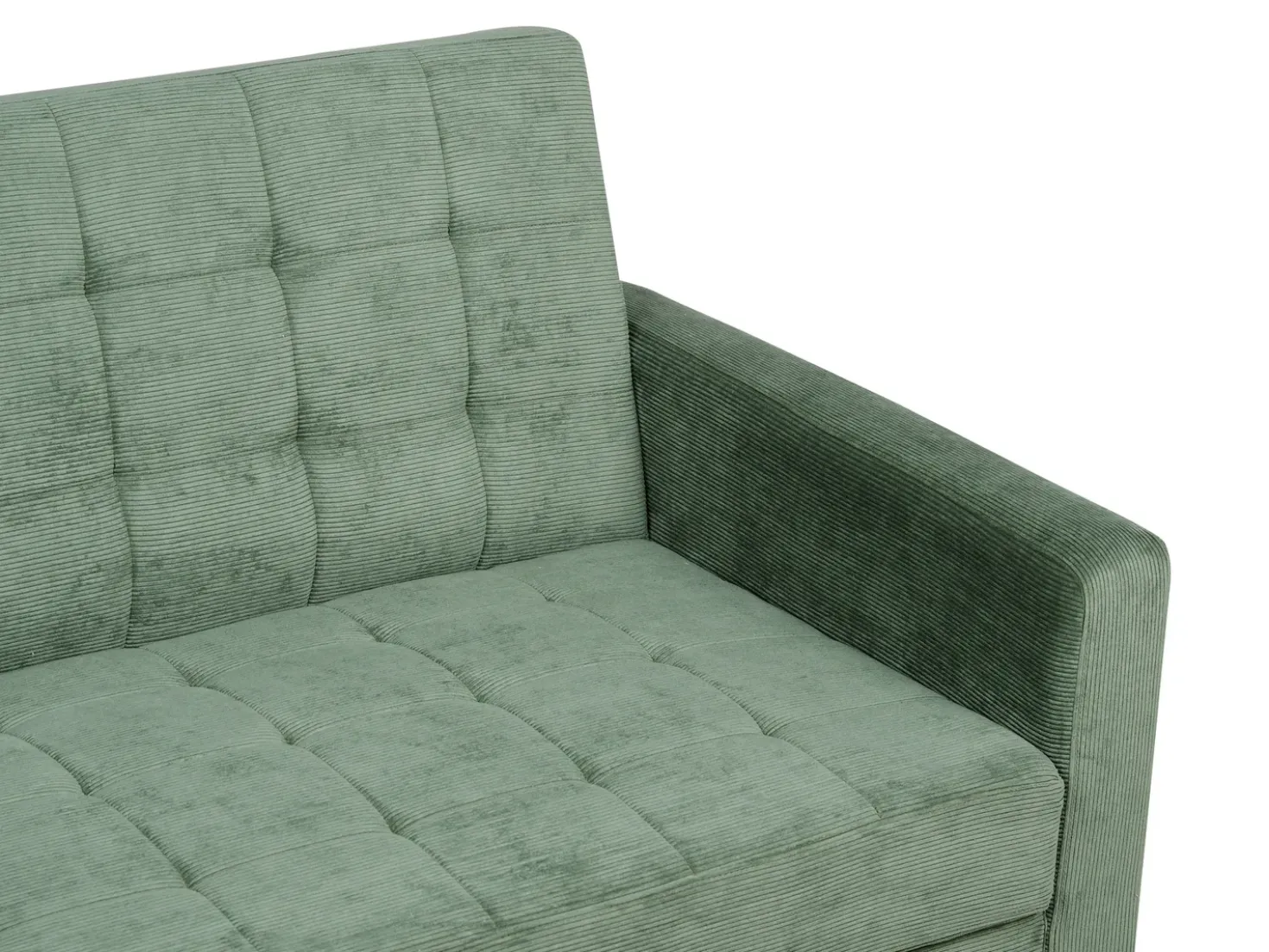Divano letto 3 posti VEHKOO Tessuto Verde scuro