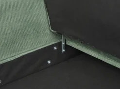 Divano letto 3 posti VEHKOO Tessuto Verde scuro